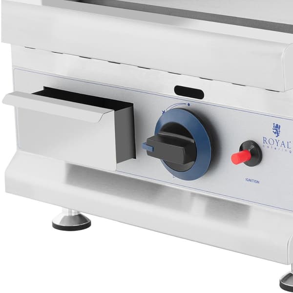 Glat justerbar gasgrill til propan-butangas 0,03 bar 35 x 40 cm 3000 W