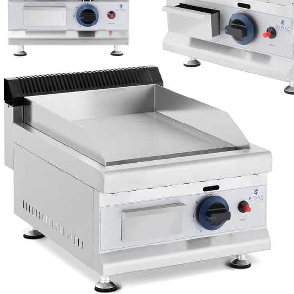 Glat justerbar gasgrill til propan-butangas 0,03 bar 35 x 40 cm 3000 W