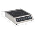 Miniatyrbillede 6 af 6: vidaXL elektrisk induktionskogeplade med touch-panel 3500 W