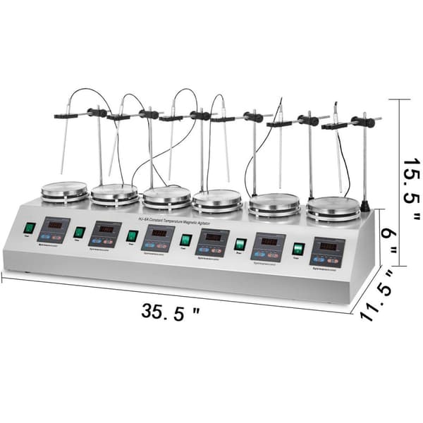 Magnetisk omrører varmeplade - 3 unikke funktioner i enkle ord: Justerbar hastighed, LED-skærm, hurtig opvarmning.