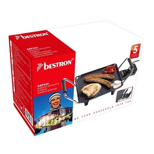 Bestron ABP600 Plancha Grillplade 1000W Sort