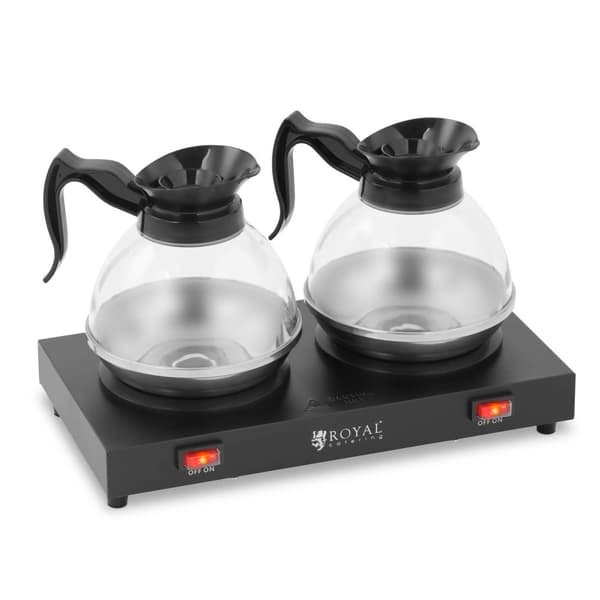 Royal Catering - Värmeplatta - 160 W - För te och kaffe - 2 tallrikar - 2 kastruller