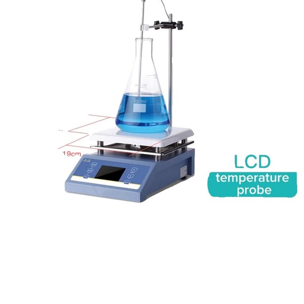 Labratorieomrører, Digitalt Display, Varmefunktion, HSC-19T(5L LCD), EU-stik