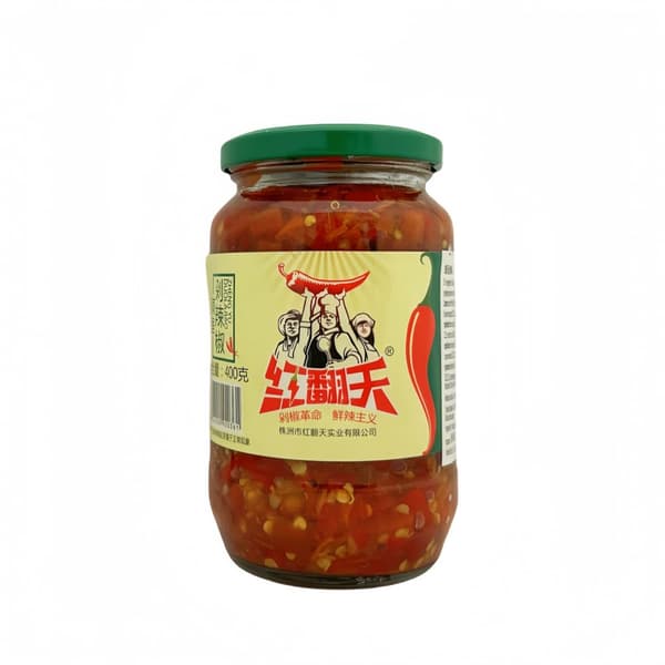 Hackad Chilipeppar För Fisk 400g Hong Fan Tian Kina