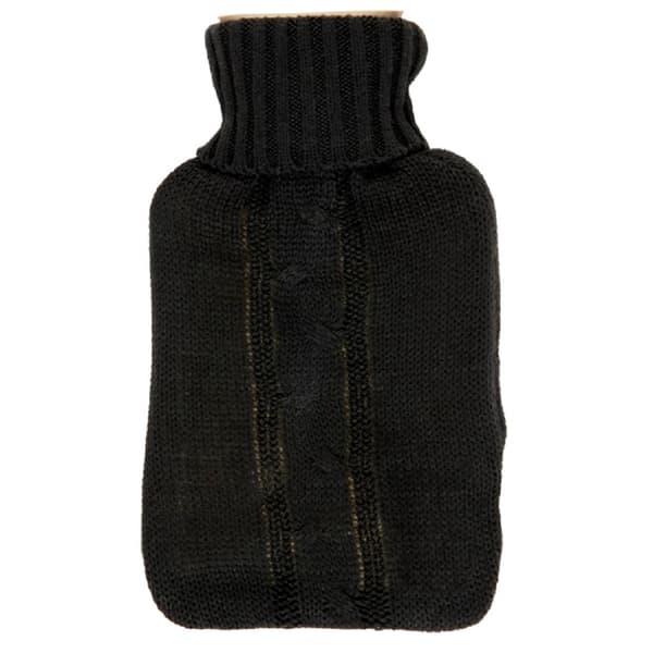 Hearth And Home Hot Water Bottle With Knit Cover Grey One Size
