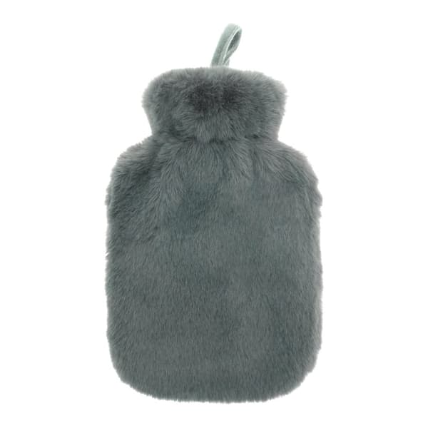 Ribbon Super Luxury Faux Fur Hot Water Bottle And Cover