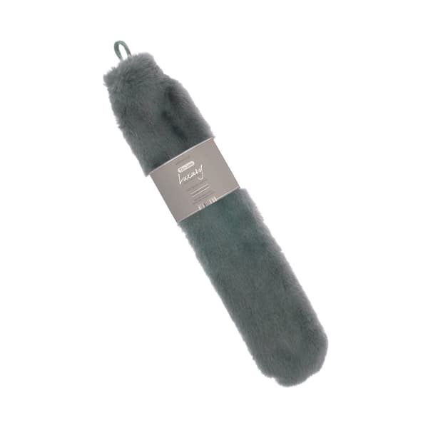 Ribbon Super Luxury Long Faux Fur Hot Water Bottle And Cover