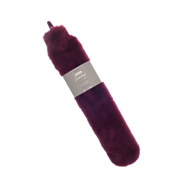 Ribbon Super Luxury Long Faux Fur Hot Water Bottle And Cover