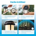 Pikkukuva 2 / 5: Hyttysten ja langattoman tiikerihyttysen karkotuslaite - musta lyhty - 20 m² suoja