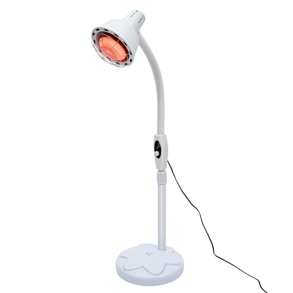 Infrarød Terapi Varmlampe, Justerbar Højde, 275W Effekt, 360° Vinkel