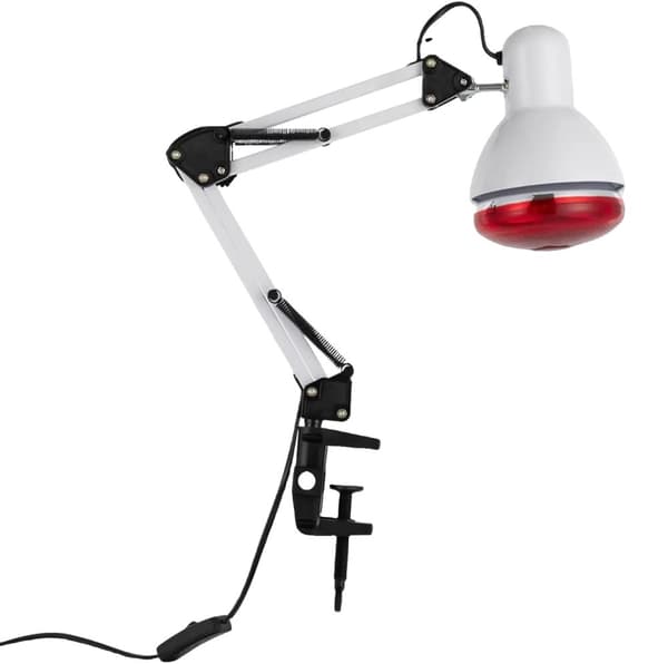 Infrapuna lämpöpatteri, 150 W, säädettävä kulma, EU-standardin pistoke,VALKOINEN