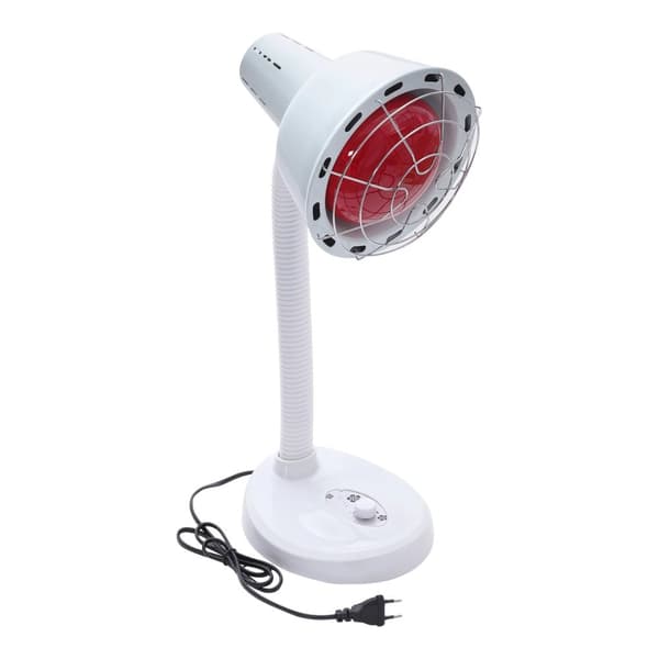 Infrapuna lämpölampu, 275W teho, säädettävä korkeus ja kulma, lämpötila-alue 0-115°C,VALKOINEN