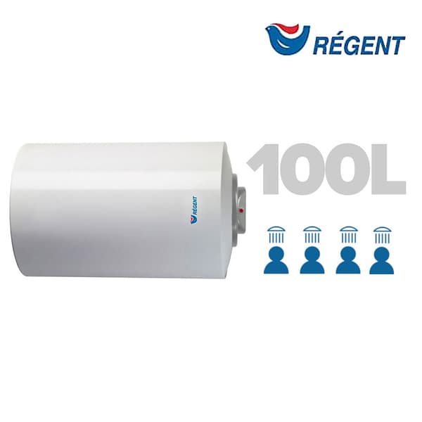 Regent Vandret Elektrisk Termo 100l Søvfarvet