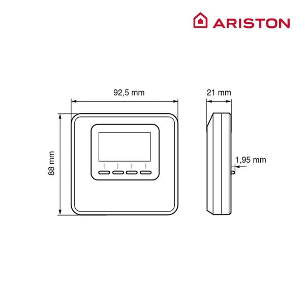 Ariston Kablet Termostat Cube Sort