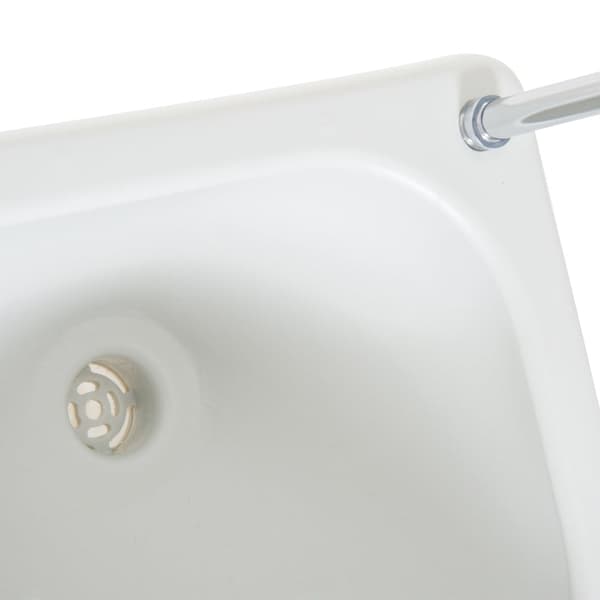 Rootz bærbar campingvask med opsamlingsbeholder - Sæbedispenser - 17L vandtank - Håndvask - Mobil - Lysegrå - 83cm x 50cm x 103cm
