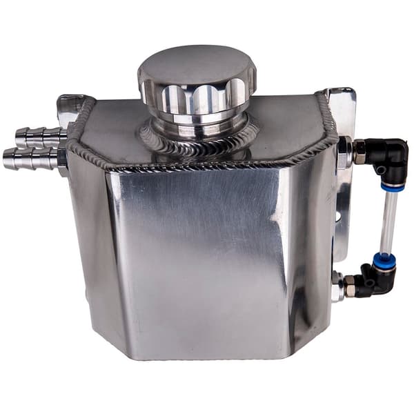 Bil Motor Olie Catch Can, 1L Kapacitet, Aluminium Konstruktion