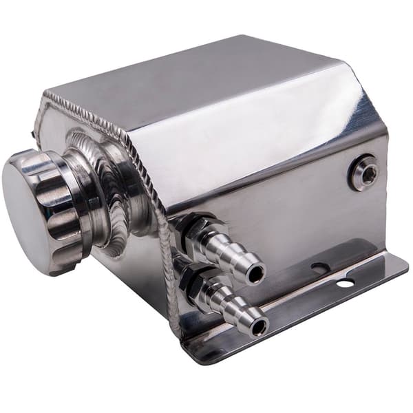 Bil Motor Olie Catch Can, 1L Kapacitet, Aluminium Konstruktion