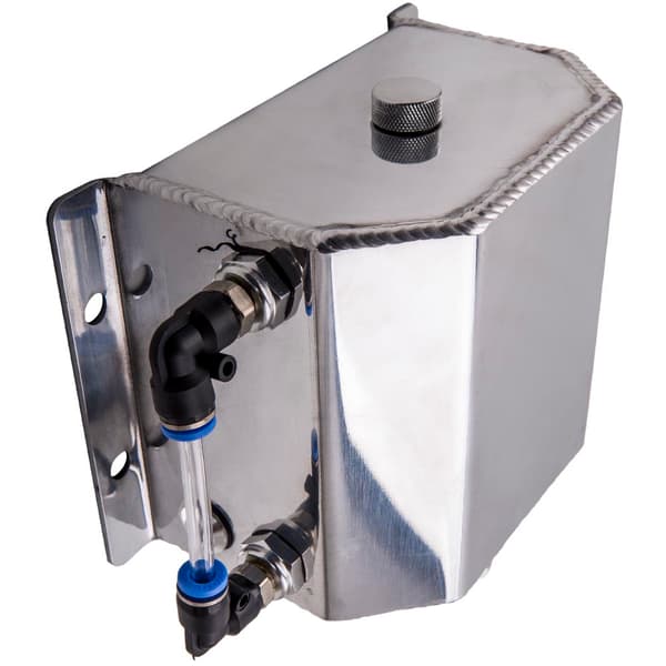 Bil Motor Olie Catch Can, 1L Kapacitet, Aluminium Konstruktion
