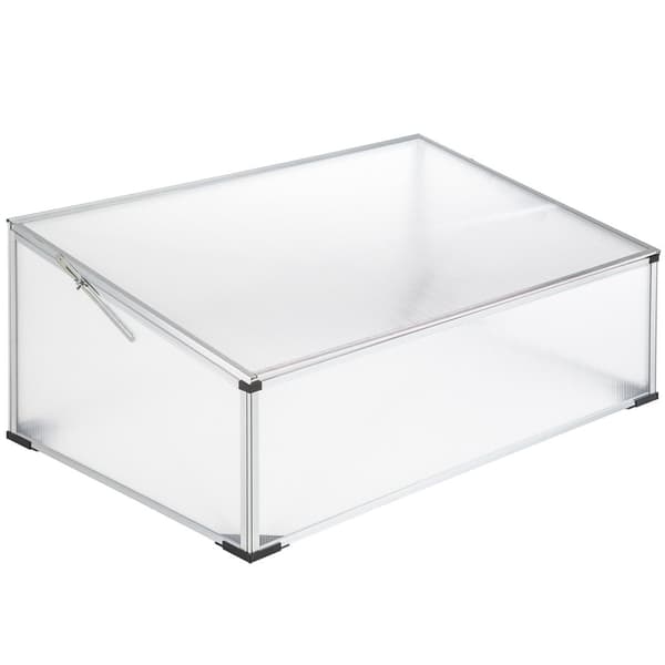 Drivhus i aluminium med låsbart tak - 102 x 61 x 41 / 31 cm