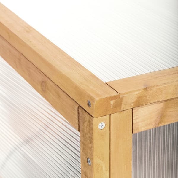 Højbed med opsats 119x57x124cm - brun
