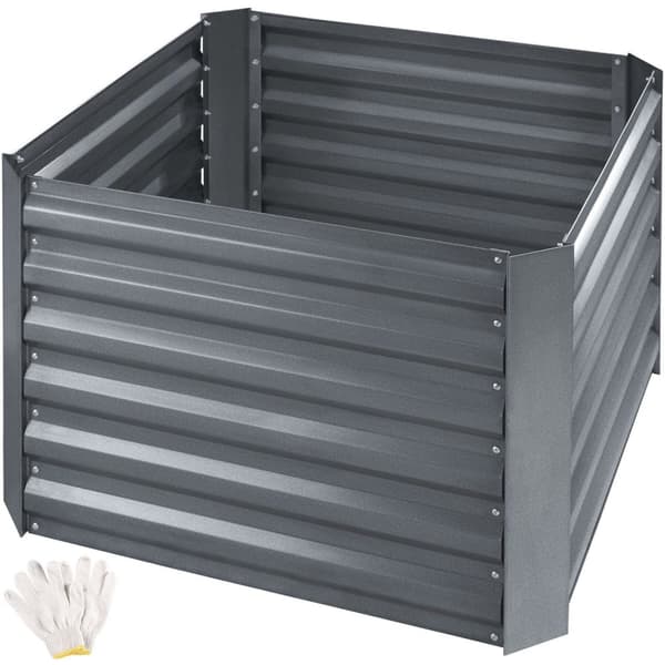 Højbed Artemisia galvaniseret 80x80x57cm - grå