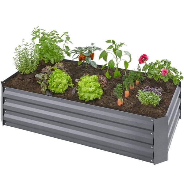 Højbed Pimpinella galvaniseret 120x60x30cm - grå