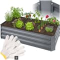 Miniatyrbillede 1 af 6: Højbed Pimpinella galvaniseret 120x60x30cm - grå