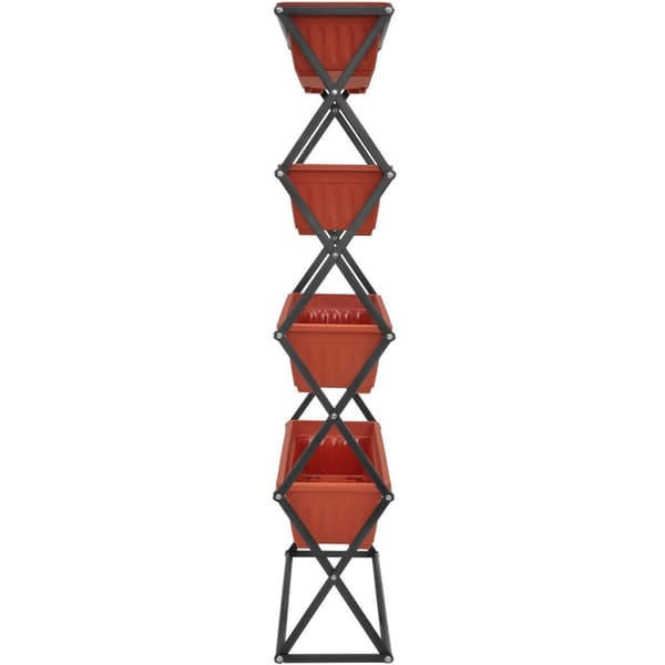 Bed med 4 kasser 52x21x127cm - brun