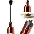 Miniatyrbillede 1 af 5: Infrarød IR varmelampe til fade, ophæng, messing, diameter. 17,5 cm 250W