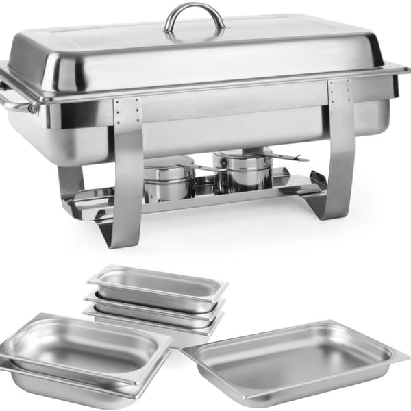 Matvärmare med pasta, stålljus, GN 1/1 - STOR SET