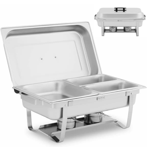 Buffet bain-marie lämmitin astioille lämmitintahnalla 1/2 GN + 2x 1/4 GN