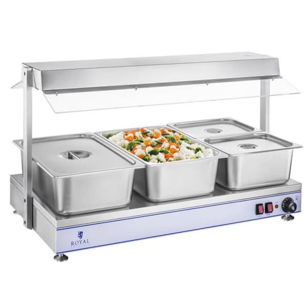 Elhäll värmebricka kompakt 3 halogenlampor 1550W 230V
