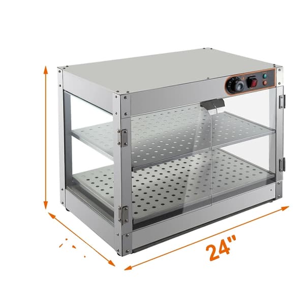 Värmeskåp, 800W effekt, temperaturintervall 30-85°C, hållbar konstruktion i rostfritt stål,Silver