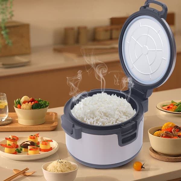 Termostatisk Risvarmer, 19L Kapacitet, Dobbelt Temperaturkontrol, Non-stick Indergryde,1