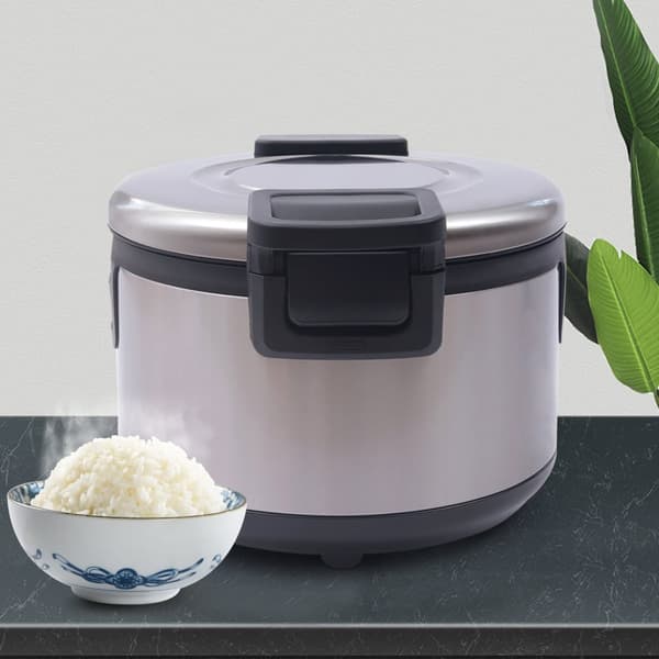 Termostatisk Risvarmer, 19L Kapacitet, Dobbelt Temperaturkontrol, Non-stick Indergryde,1
