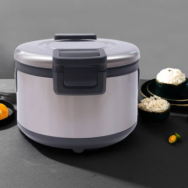 Termostatisk Risvarmer, 19L Kapacitet, Dobbelt Temperaturkontrol, Non-stick Indergryde,1