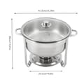 Pikkukuva 2 / 2: Chafing Dish, Pyöreä Muoto, 8.5L Kapasiteetti,Hopea