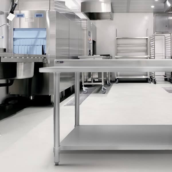 Kommercielt cateringbord i rustfrit stål