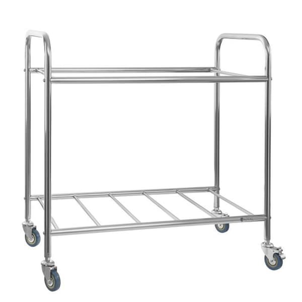 Snavset vasketøjsvogn, rustfrit stål, 250L