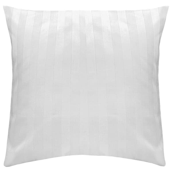 Hotel pudebetræk med overlap STRIBER 2cm hvid/40x40