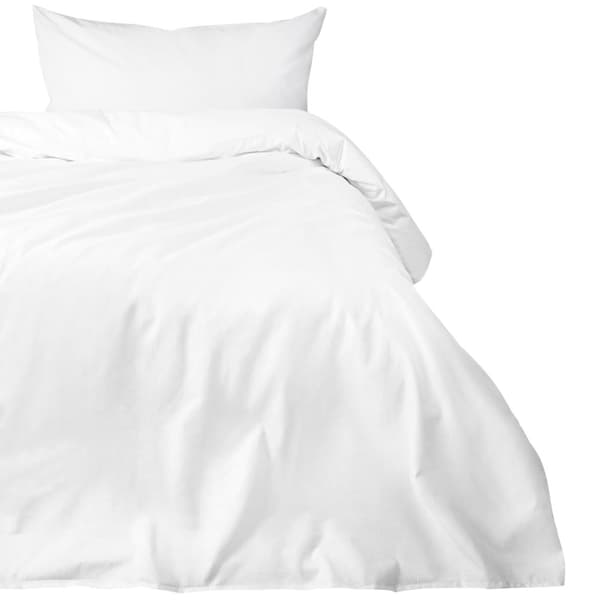 Hotell påslakan med överlapp SMOOTH vit/160x200