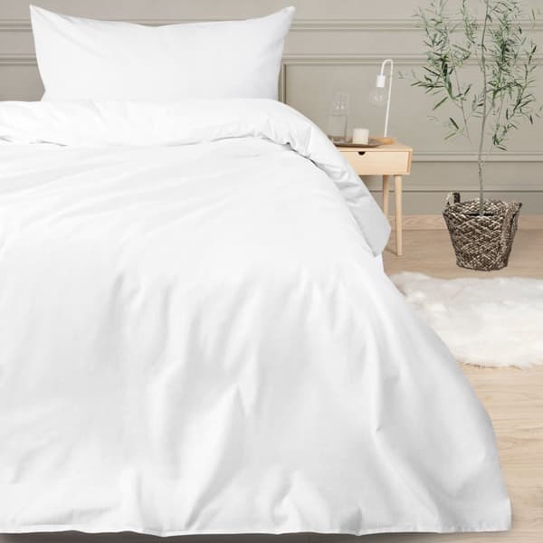 Hotell örngott med överlapp SMOOTH vit/50x70