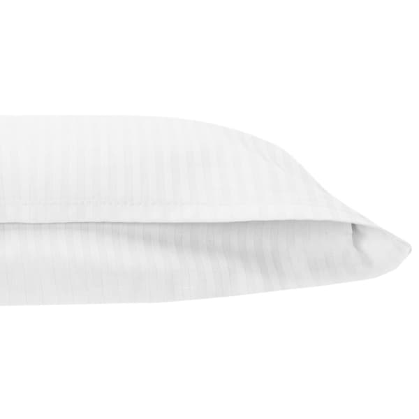 Hotell örngott med överlappning STRIPES 4mm vit/70x80