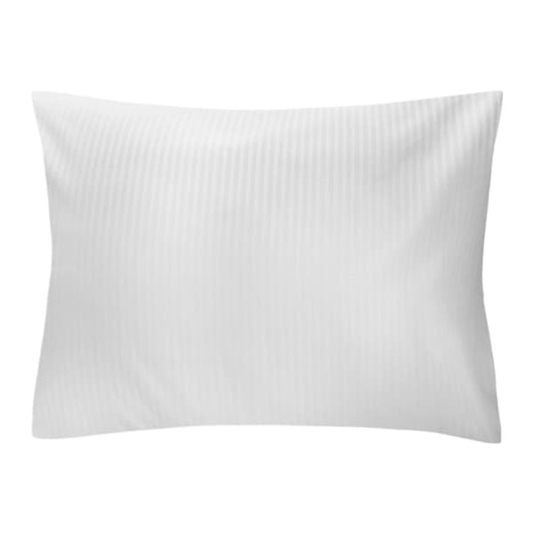 Hotel pudebetræk med overlap STRIBER 4mm hvid/50x70