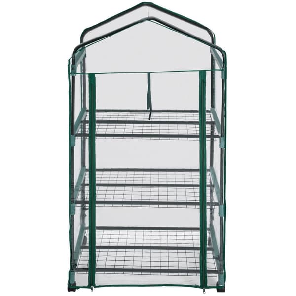Drivhus til altan 69x49x133cm - gennemsigtig