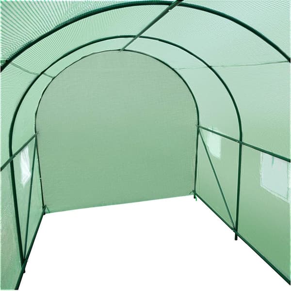 Drivhus i tunnel-facon 343x200x200cm - grøn