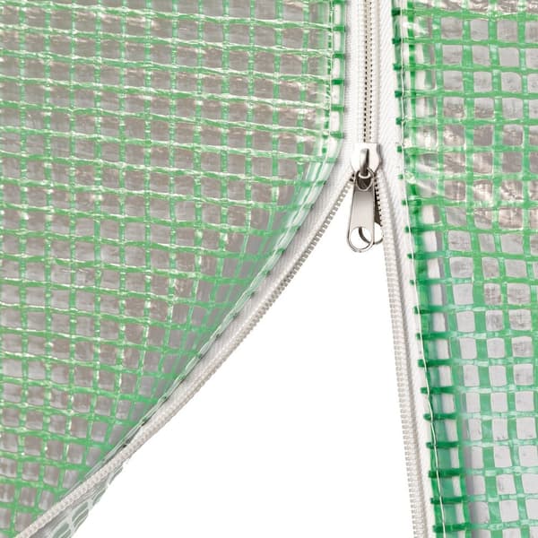Plastväxthus tält med 8 fönster 600x300x205cm - grön