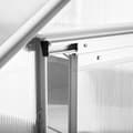 Miniatyrbillede 7 af 11: Drivhus af aluminium med fundament, 185x375x195cm - gennemsigtig