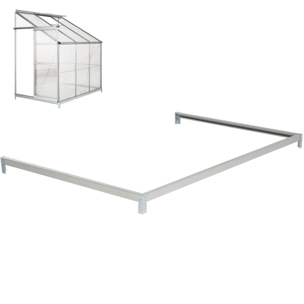 Fundament till väggväxthus - silver