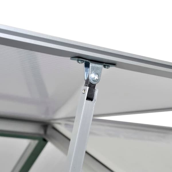 vidaXL drivhus 3,46 m² forstærket aluminium